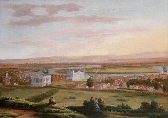 Hendrick Danckerts A View of Greenwich and the Queen's House from the South-East oil painting image